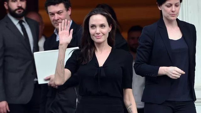Angelina Jolie en Grèce pour la cause des migrants.
