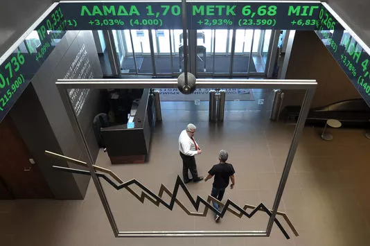 La Bourse d'Athènes en 2012.


