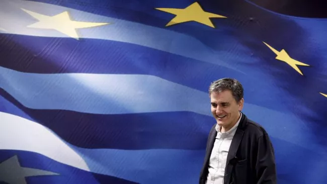 Euclide Tsakalotos, ministre grec des Finances. Crédits photo : ALKIS KONSTANTINIDIS/REUTERS


