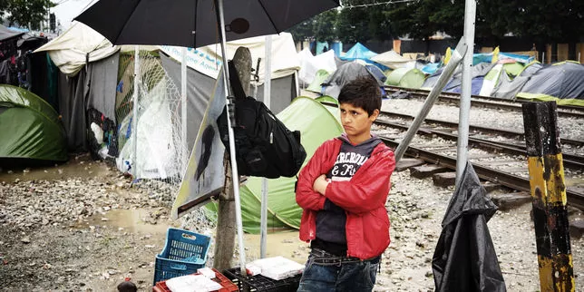 La vie dans le camp d'Idomeni.