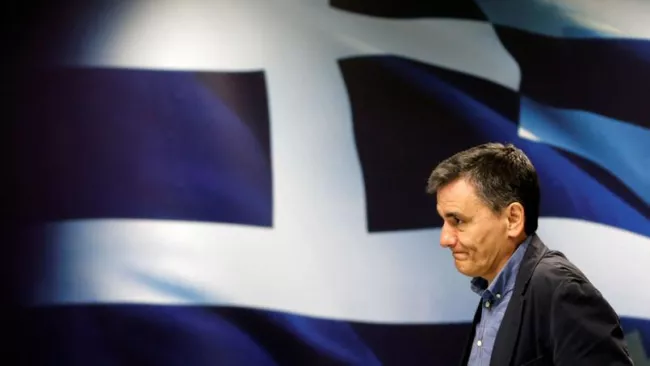 Le ministre des Finances grec, Euclide Tsakalotos Crédits photo : ALKIS KONSTANTINIDIS/REUTERS


