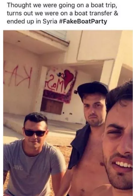 Trois Anglais qui voulaient voir les dauphins à Chypre ne se sont pas retrouvés en Syrie.