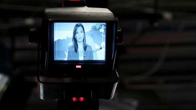 Le journal télévisé de Méga, l'une des chaînes grecques condamnées à disparaître pour cause de surendettement.


