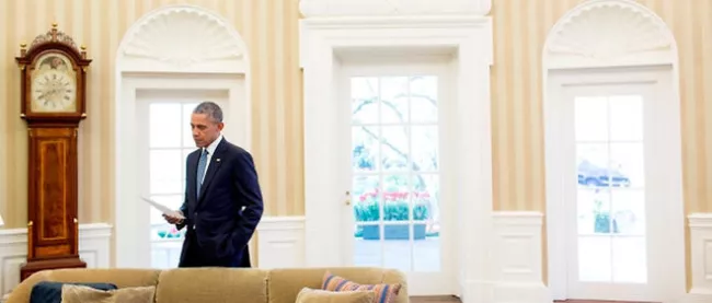 Barack Obama dans le bureau ovale. Le président cherche à rassurer les alliés de l'Amérique après l'élection de Donald Trump. © Maison Blanche/Pete Souza


