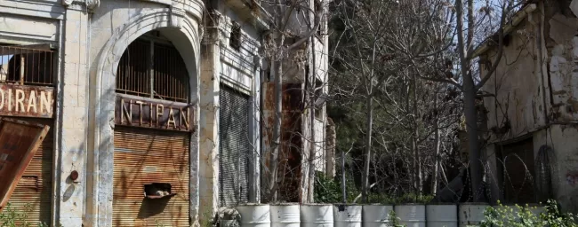 La zone de séparation divisant Nicosie. © KATIA CHRISTODOULOU


