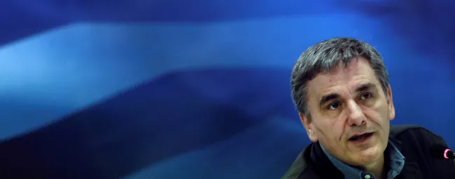 Euclide Tsakalotos a annoncé la nouvelle. /REUTERS  © ALKIS KONSTANTINIDIS


