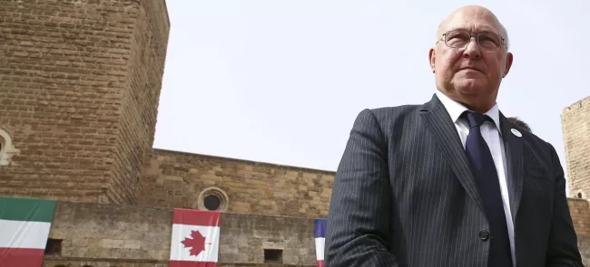 Michel Sapin, vendredi à Bari, où s'est déroulé le G7 des ministres des Finances. Crédits photo : ALESSANDRO BIANCHI/REUTERS


