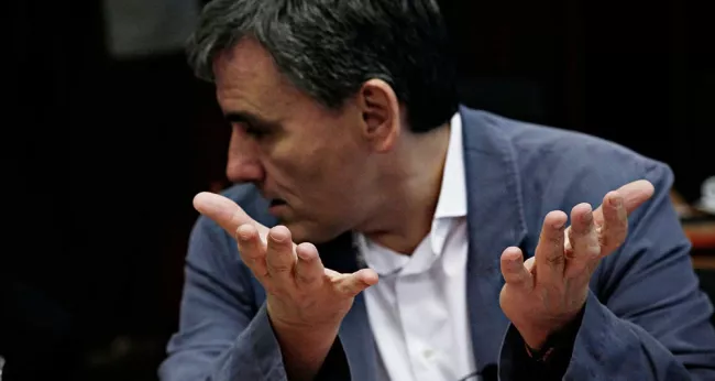 Le geste qu'attend la Grèce des Européens ne dépend pas d'elle-même mais d'une controverse à laquelle elle ne peut qu'assister en spectateur. Ci-dessus, Euclide Tsakalotos, le ministre des Finances grec. - Alexandros Michailidis/Sooc


