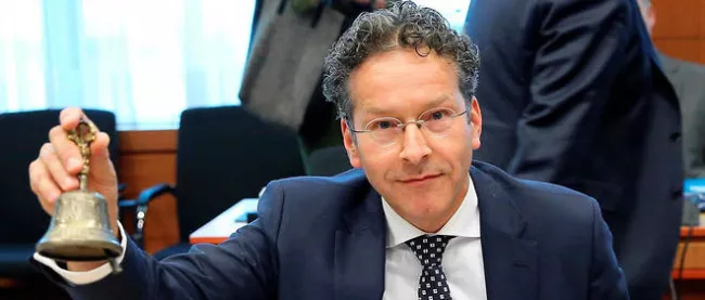 Jeroen Dijsselbloem, le président de l'Eurogroupe, s'est félicité de l'accord de la zone euro et du FMI pour débloquer 8,5 milliards d'euros.© Anadolu Agency/ Dursun Aydemir


