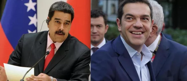 Mardi, le Venezuela de Nicolás Maduro a été déclaré en défaut partiel par l'agence de notation S&amp;P. De son côté, Alexis Tsipras a annoncé pour 2017 un excédent primaire grec de 1,4 milliard d'euros.  © AFP PHOTO - Sergei GAPON / Aris Oikonomou


