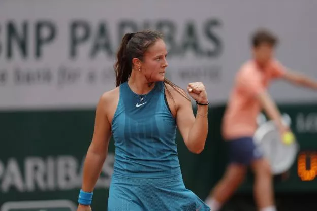 Kasatkina a connu un passage à vide dans le deuxième set. (R. Martin/L'Équipe)


