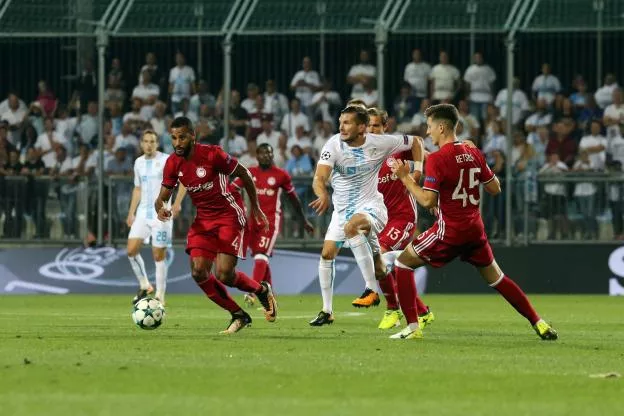 Alaixys Romao sous le maillot de l'Olympiakos. (Presse Sports)


