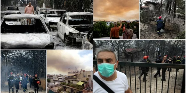 Incendies en Grèce: 74 morts, 5 Belges ne donnent pas de nouvelles, 19 Belges rapatriés.