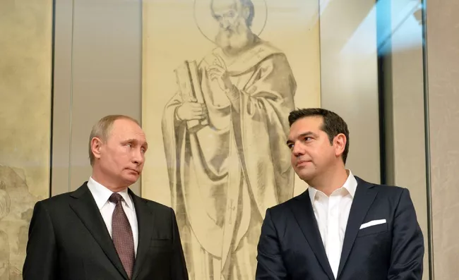 Vladimir Putine et Alexis Tsipras en mai 2016. - AFP PHOTO/sputnik pool AND SPUTNIK/Alexei Druzhinin


