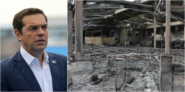 Incendie en Grèce: Alexis Tsipras "enfin" sur les lieux du désastre.