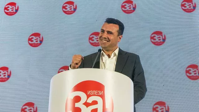 Le Premier ministre macédonien Zoran Zaev après le référendum du 30 septembre 2018.



