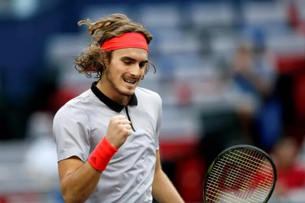 Stefanos Tsitsipas poursuit sa route à Shanghai. (Reuters)


