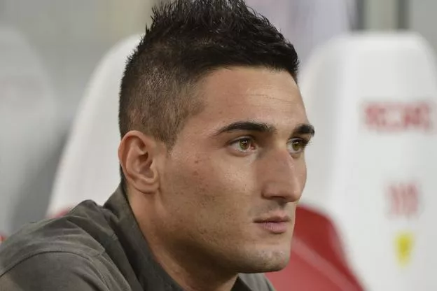 Macheda, l'attaquant du Pana. (Presse Sports)


