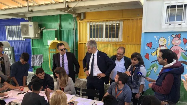 En Grèce, Laurent Wauquiez dénonce la faillite européenne face à la crise migratoire.