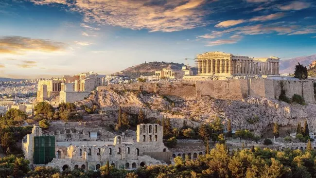 Athènes, l'hiver lui va si bien.