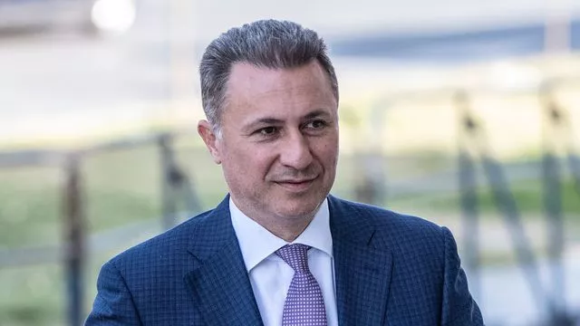 L'ex-Premier ministre macédonien Nikola Gruevski, le 5 octobre 2018 à Skopje, en Macédoine


