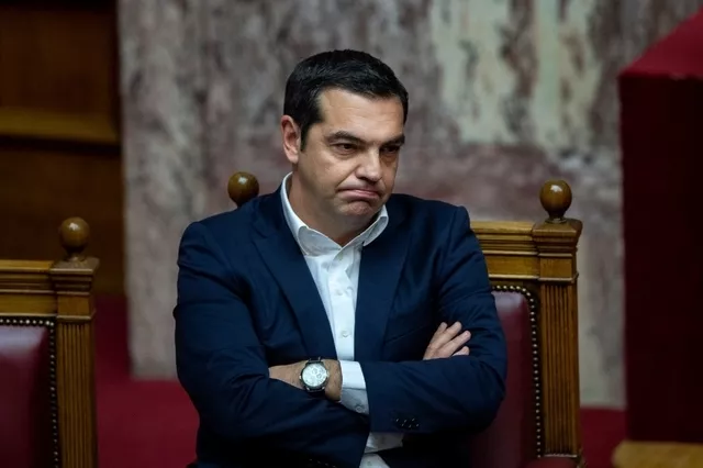 Le Premier ministre grec Alexis Tsipras au Parlement. (Mardi 18 décembre 2018) Image: AFP


