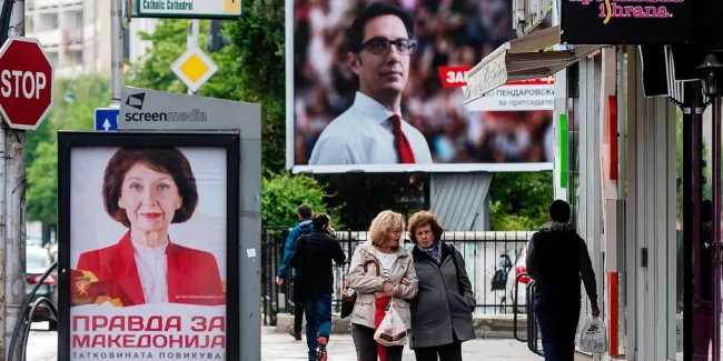 Macédoine : Les présidentielles, premier test politique du "nouveau" pays.