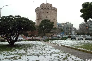 thessaloniki neige