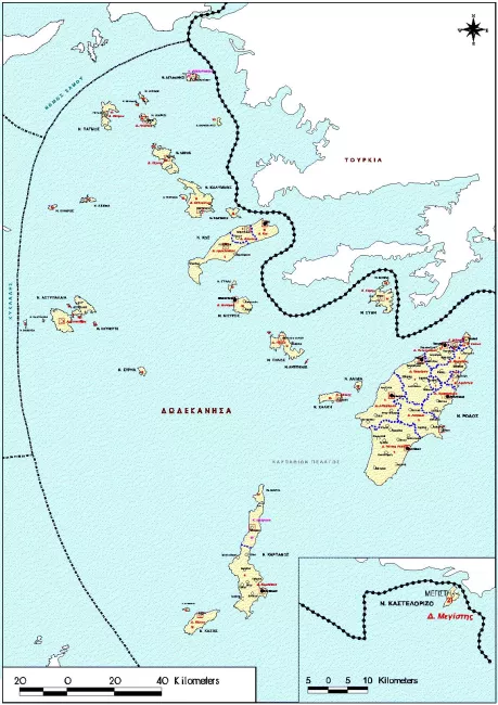 Carte du Dodécanèse