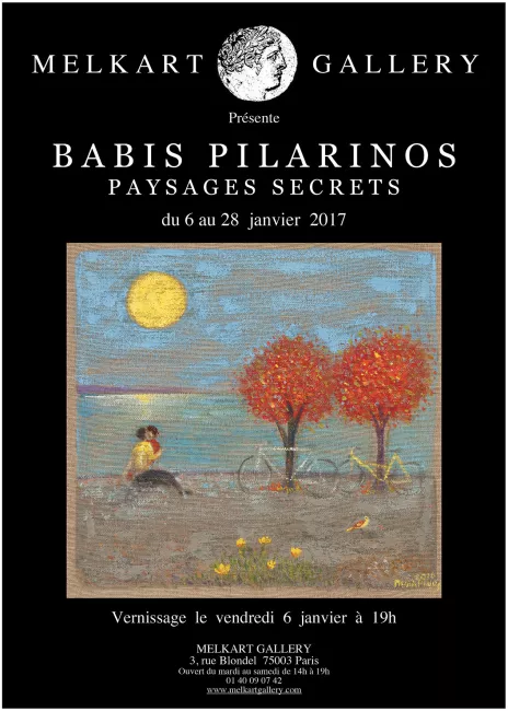 Babis Pilarinos - Paysages secrets, affiche exposition