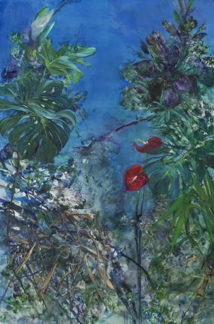 Anna-Maria Tsakali - Nocturne 2017, Huile sur toile et Tempera, 150 x 100 cm