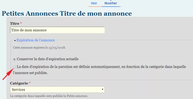 Positionnez la date sur "automatique"