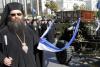Cortège funèbre de Mgr Christodoulos dans les rues d'Athènes